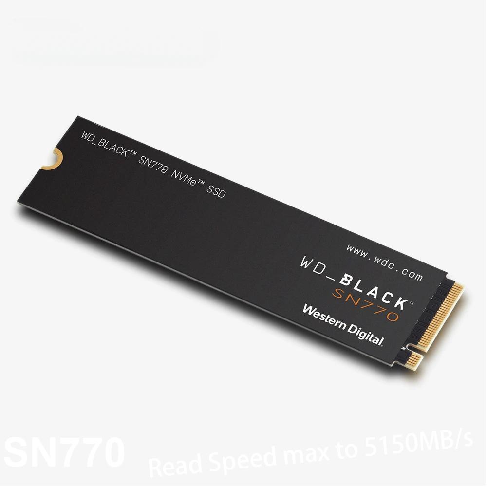   PCIe M.2 2280 3D NAND  ̹ ָ Ʈ ̺, WD_BLACK SN770 NVMe SSD, 250G, 500G, 1TB, 2TB, Gen4
